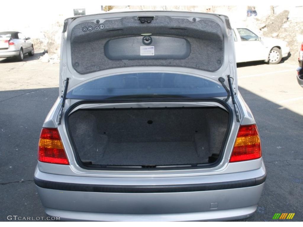 2002 3 Series 325i Sedan - Titanium Silver Metallic / Black photo #9