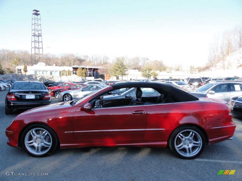 Mars Red 2008 Mercedes-Benz CLK 550 Cabriolet Exterior Photo #45186305