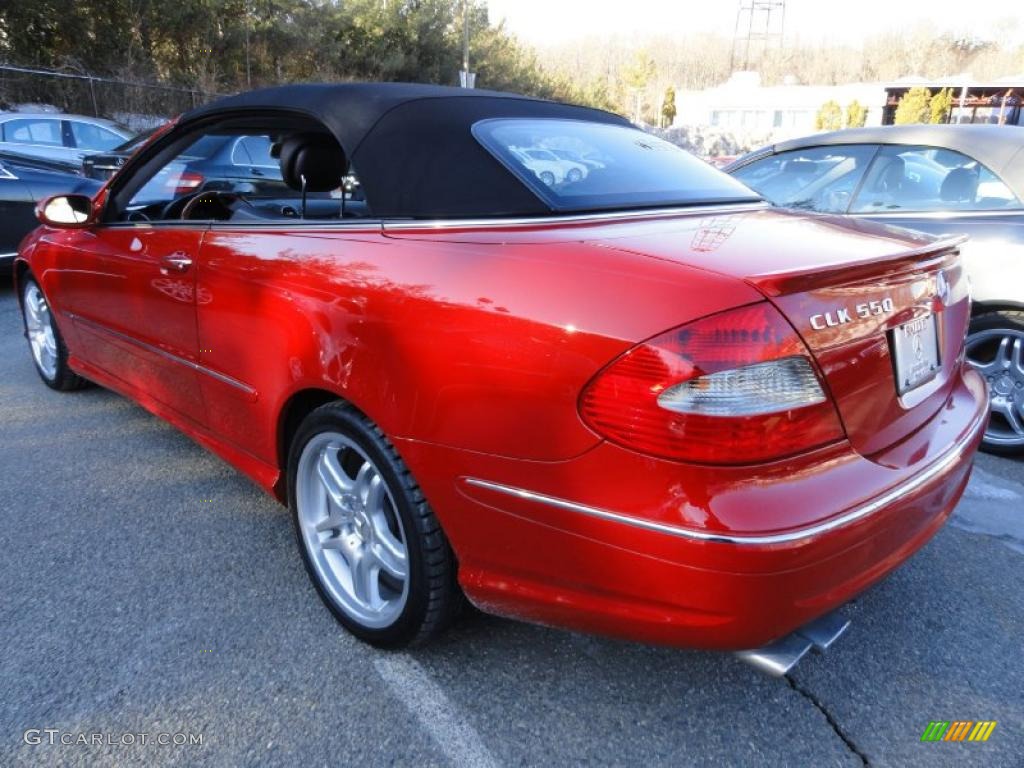 Mars Red 2008 Mercedes-Benz CLK 550 Cabriolet Exterior Photo #45186329