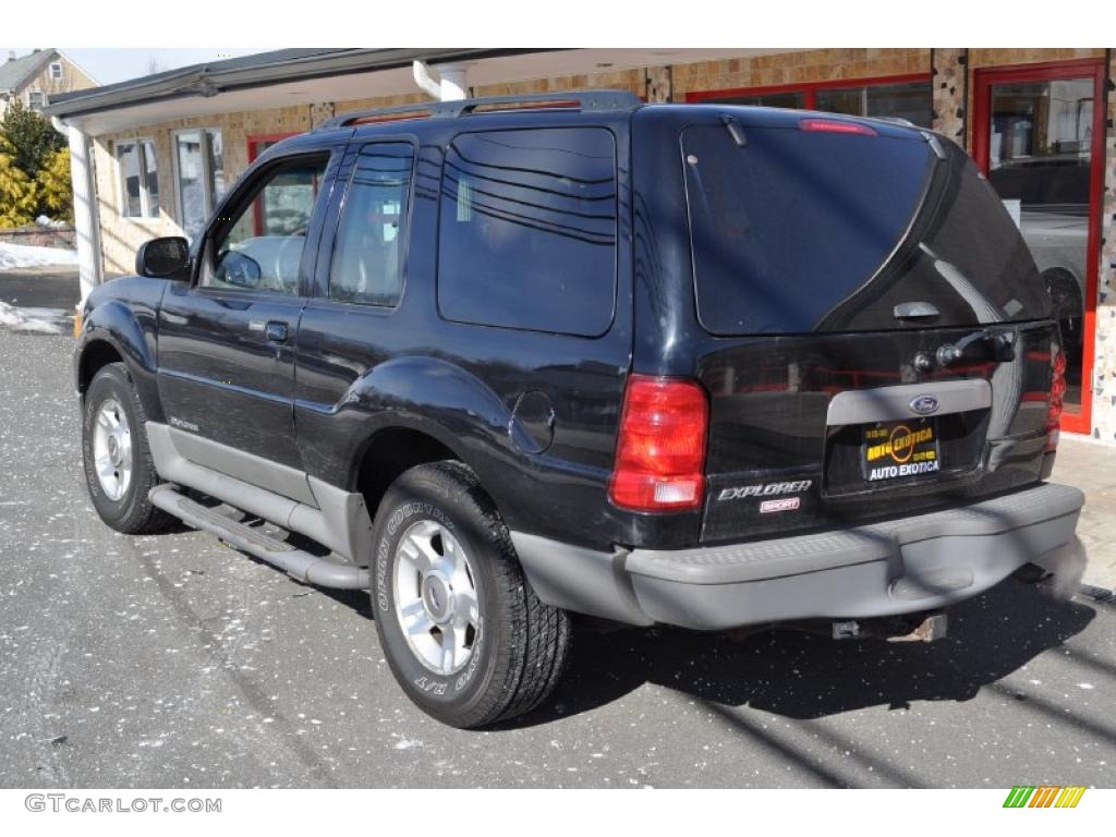 2002 Explorer Sport 4x4 - Black Clearcoat / Graphite photo #2