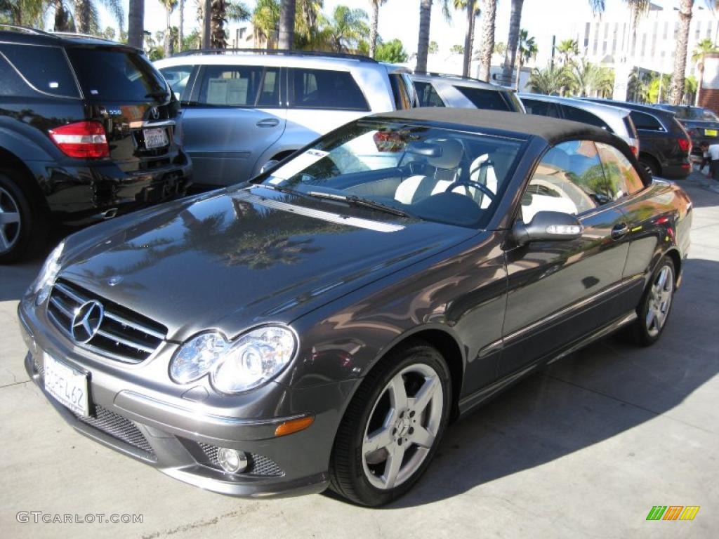 designo Graphite Metallic 2006 Mercedes-Benz CLK 500 Cabriolet Exterior Photo #45187505