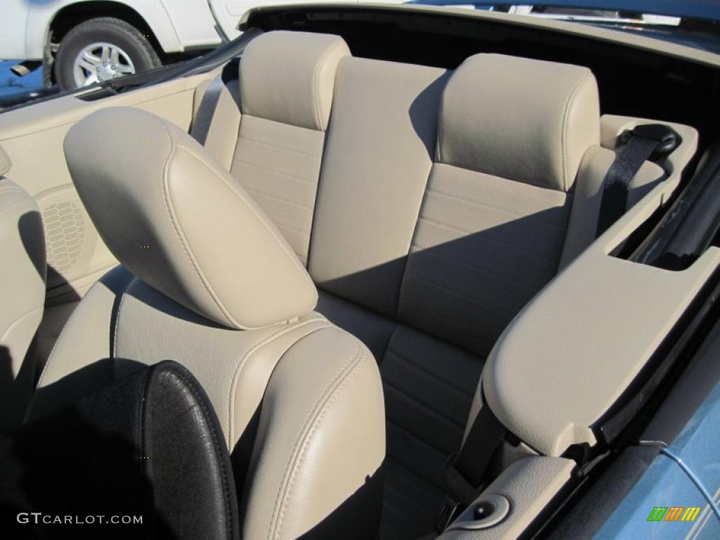 2007 Mustang GT Premium Convertible - Windveil Blue Metallic / Medium Parchment photo #6