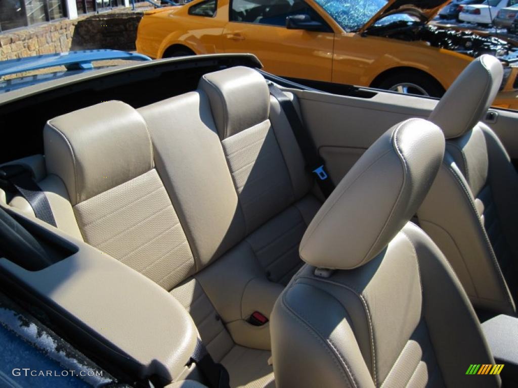 2007 Mustang GT Premium Convertible - Windveil Blue Metallic / Medium Parchment photo #8