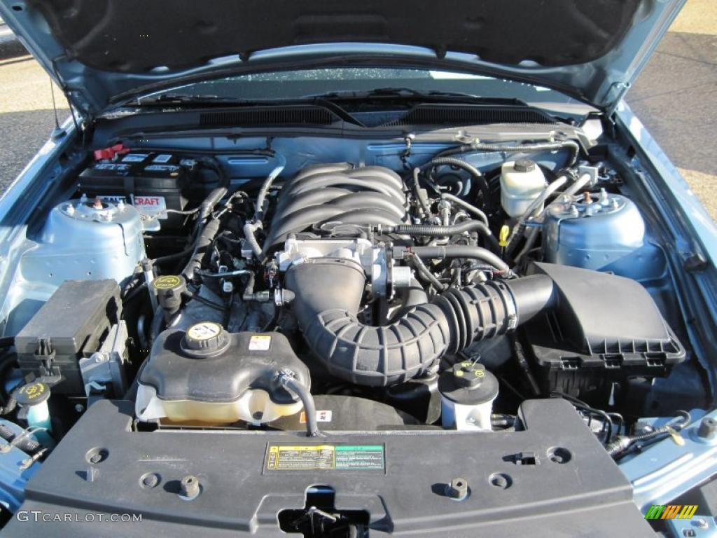 2007 Mustang GT Premium Convertible - Windveil Blue Metallic / Medium Parchment photo #25