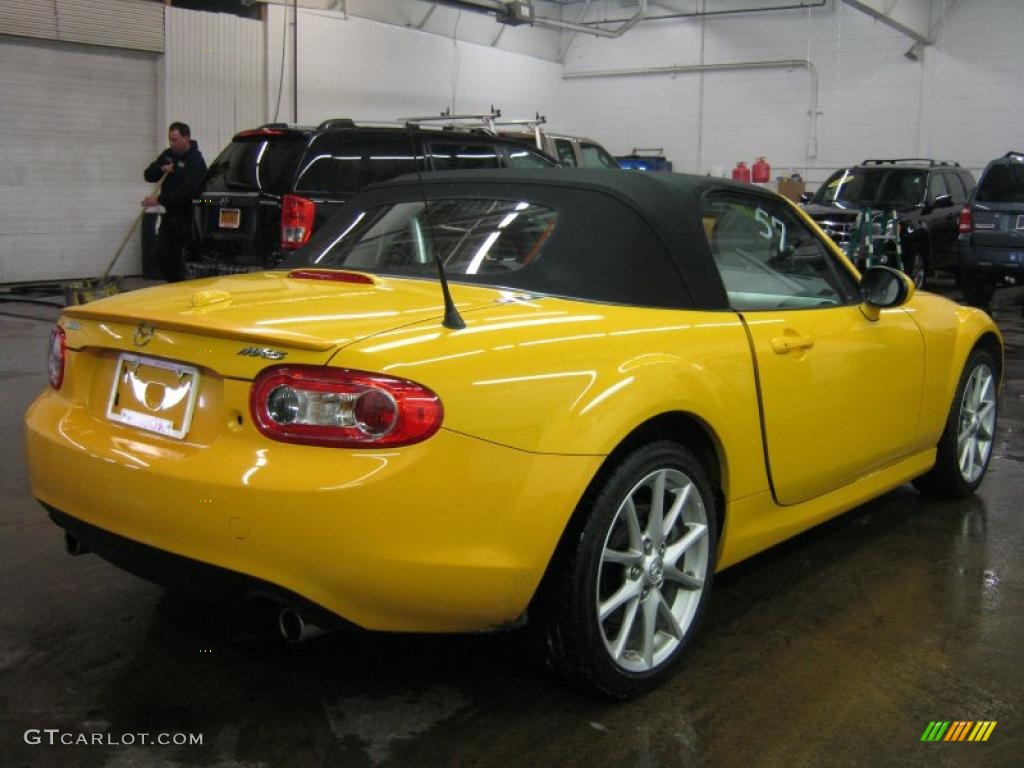 Competition Yellow 2009 Mazda MX-5 Miata Touring Roadster Exterior Photo #45190741