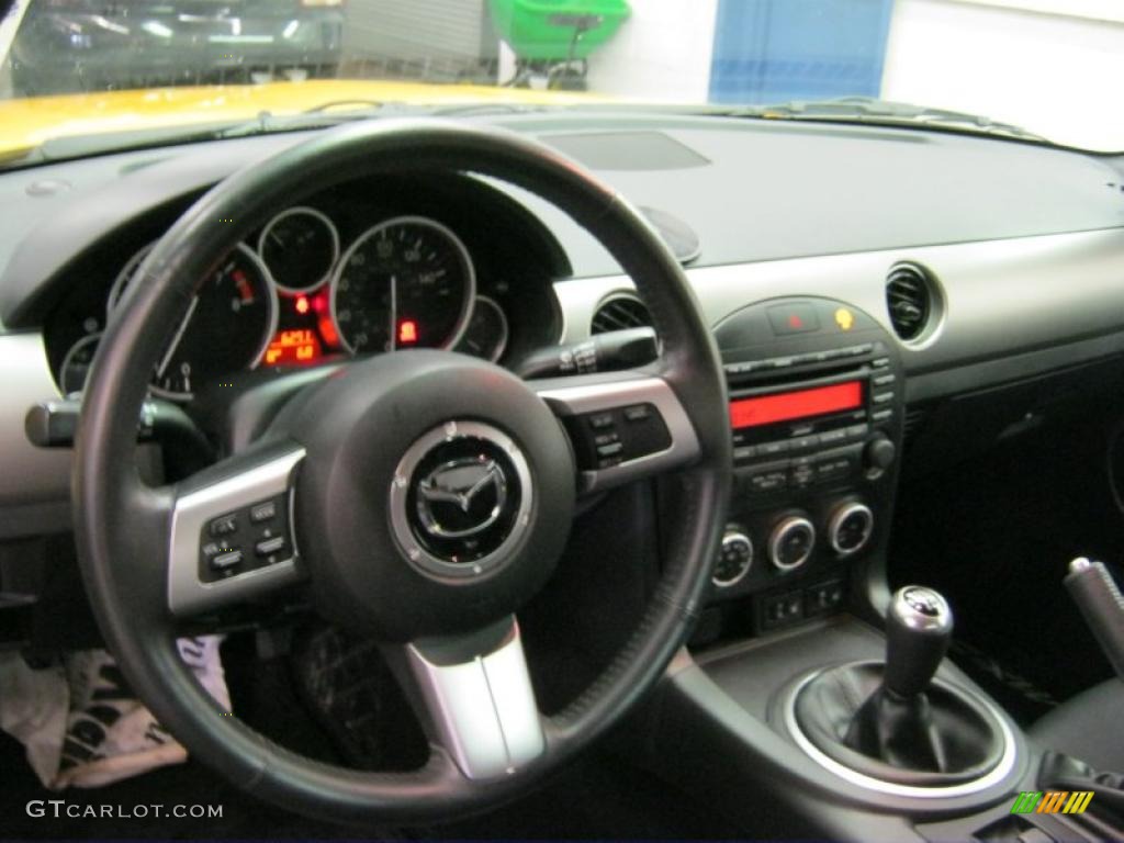 2009 Mazda MX-5 Miata Touring Roadster Black Dashboard Photo #45190769