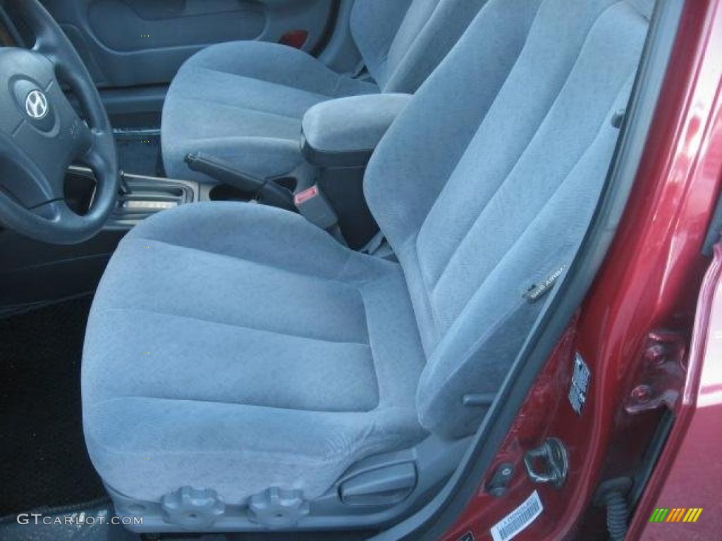 2004 Elantra GLS Sedan - Crimson Dark Red / Gray photo #12