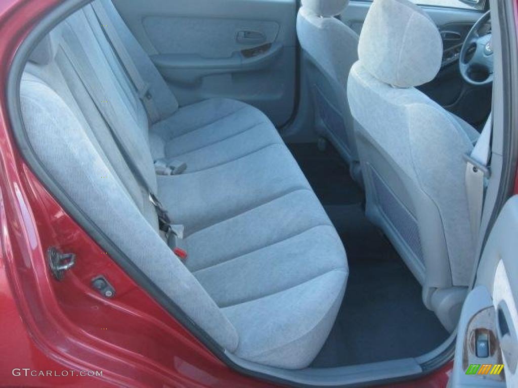 2004 Elantra GLS Sedan - Crimson Dark Red / Gray photo #18