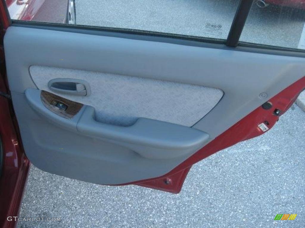 2004 Elantra GLS Sedan - Crimson Dark Red / Gray photo #22