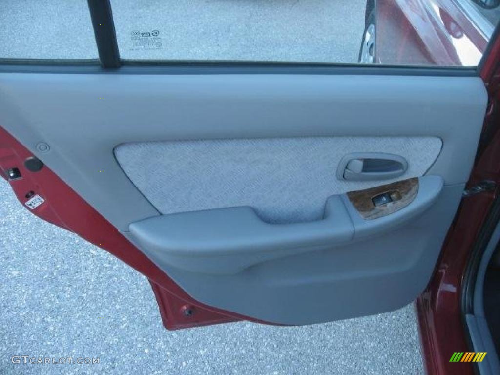 2004 Elantra GLS Sedan - Crimson Dark Red / Gray photo #23