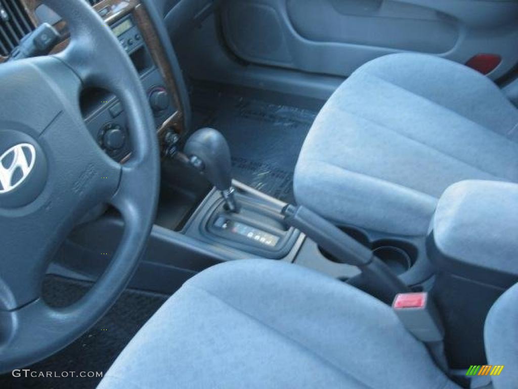 2004 Elantra GLS Sedan - Crimson Dark Red / Gray photo #32