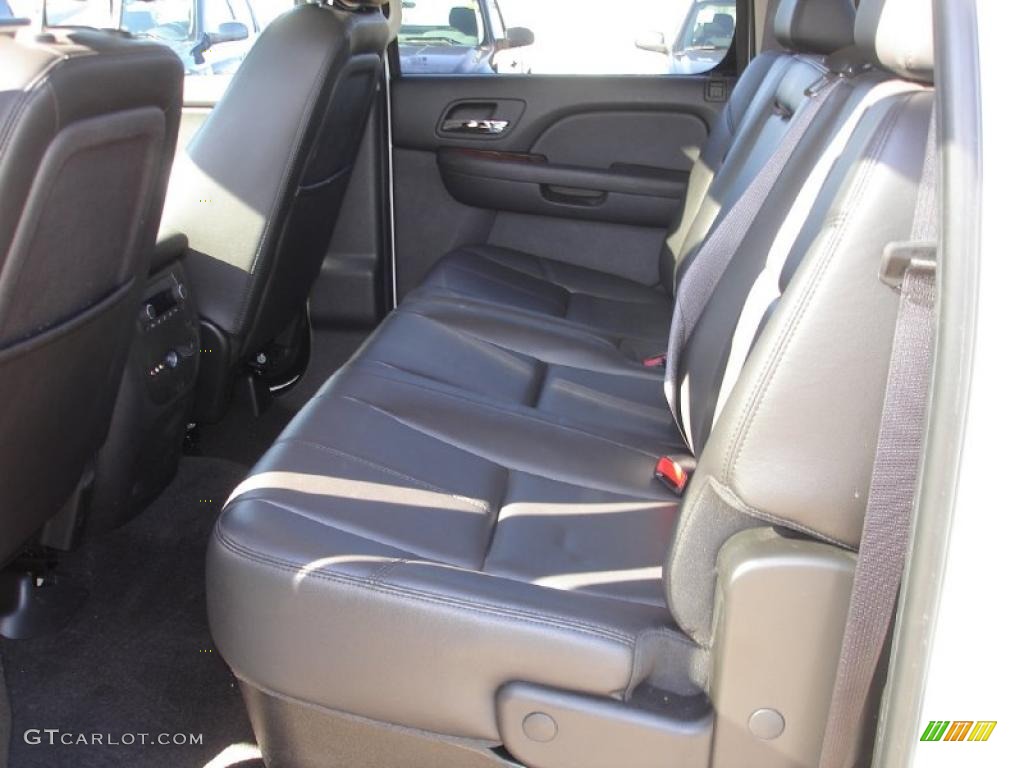 Ebony Interior 2010 Chevrolet Silverado 3500HD LTZ Crew Cab Dually Photo #45191165
