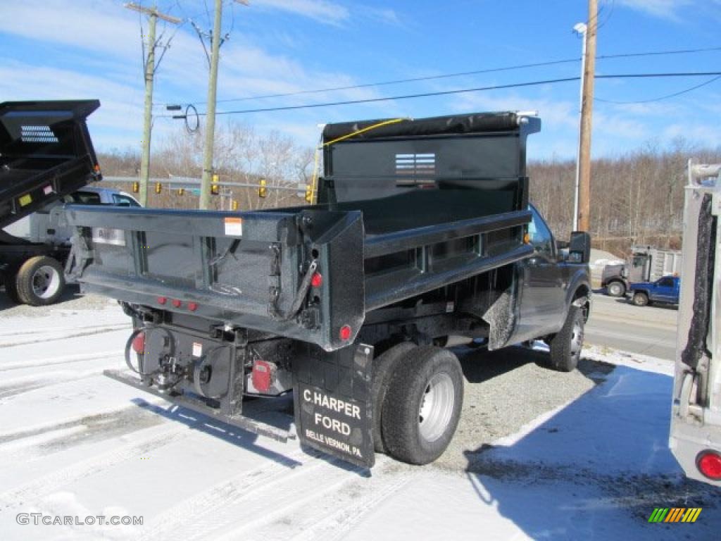 Forest Green Metallic 2011 Ford F350 Super Duty XL Regular Cab 4x4 Chassis Dump Truck Exterior Photo #45192229