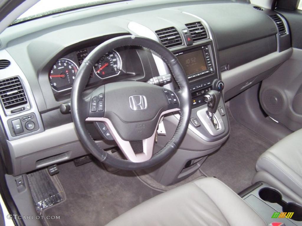2009 CR-V EX-L 4WD - Taffeta White / Gray photo #9