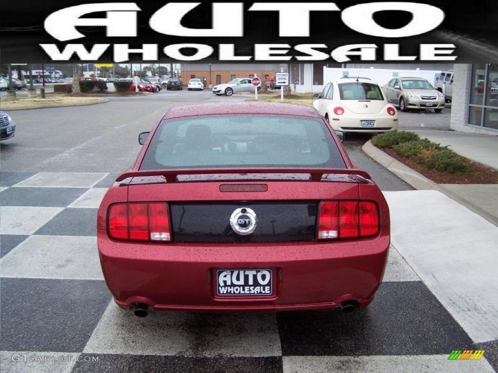 2007 Mustang GT Deluxe Coupe - Redfire Metallic / Dark Charcoal photo #3