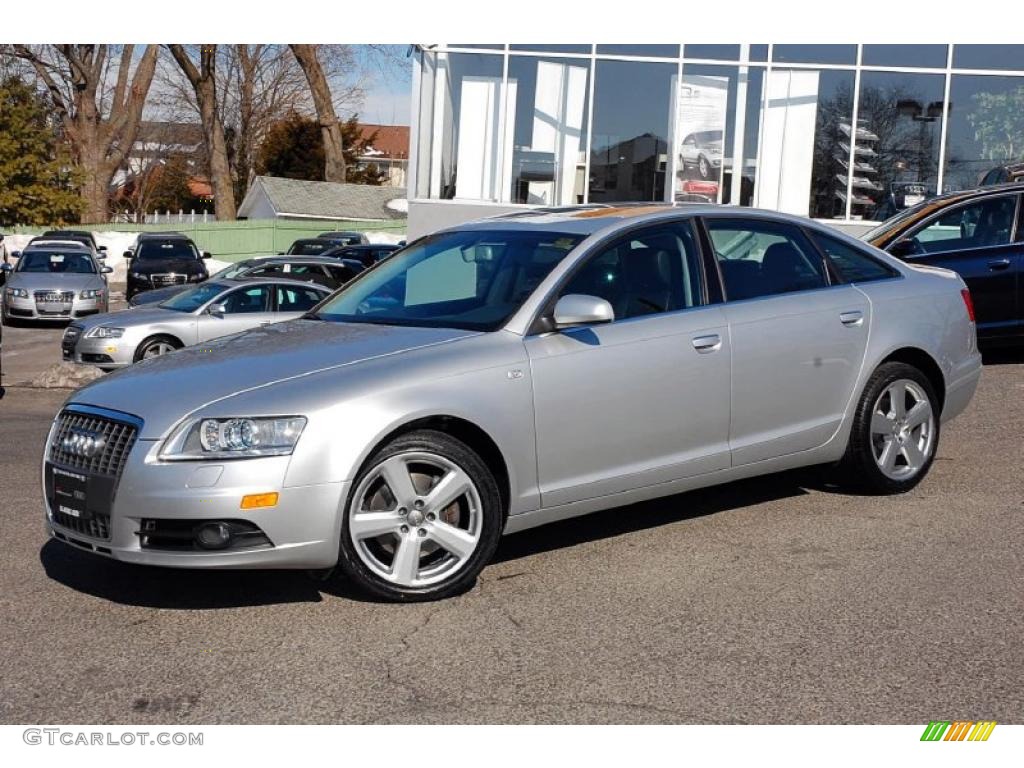 2008 A6 3.2 quattro Sedan - Light Silver Metallic / Black photo #2