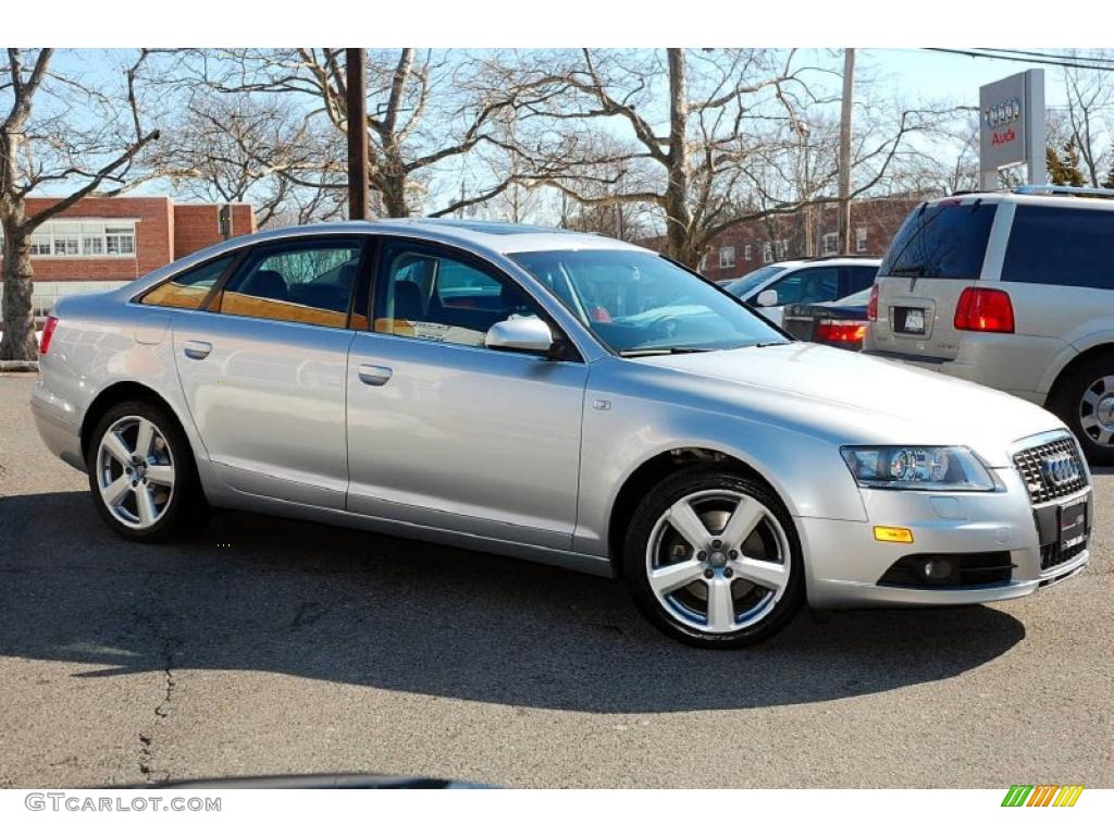 2008 A6 3.2 quattro Sedan - Light Silver Metallic / Black photo #8