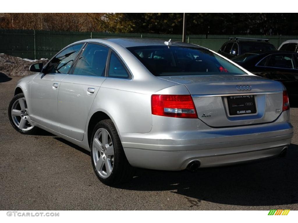 2008 A6 3.2 quattro Sedan - Light Silver Metallic / Black photo #10