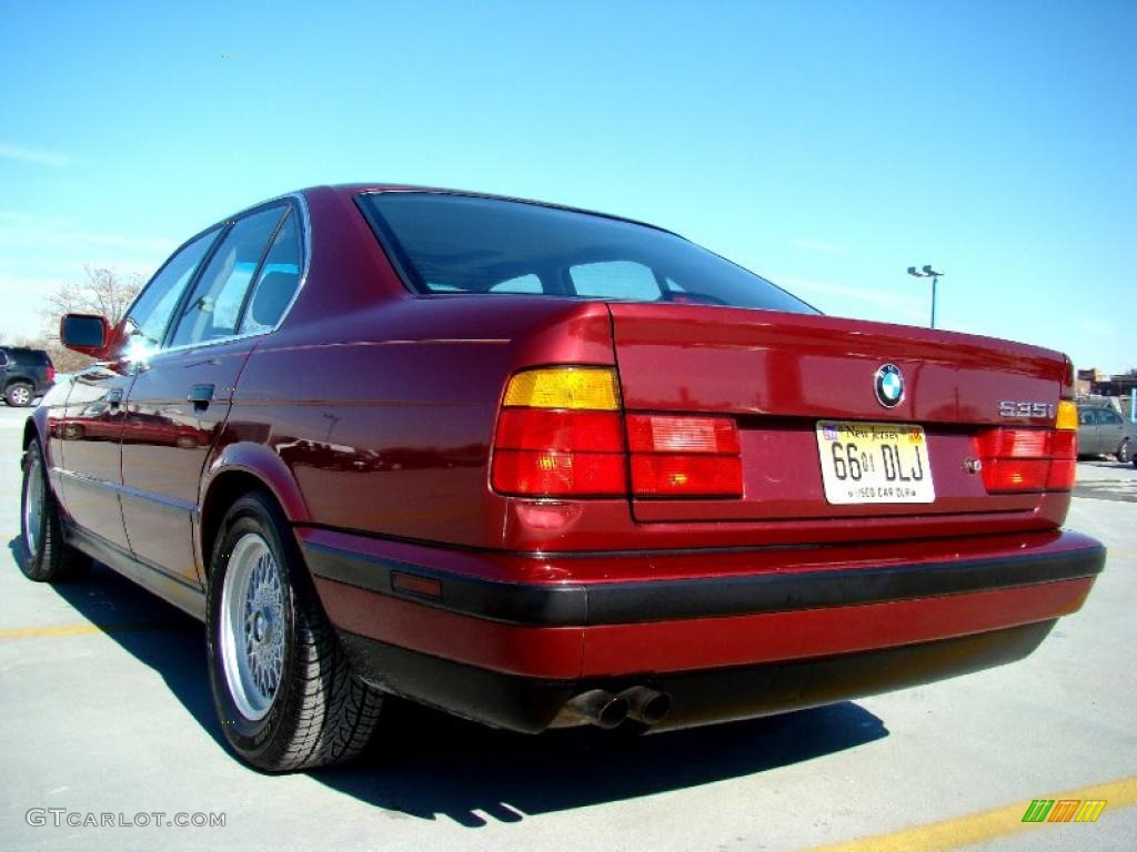 1991 5 Series 535i Sedan - Calypso Red Metallic / Tan photo #9