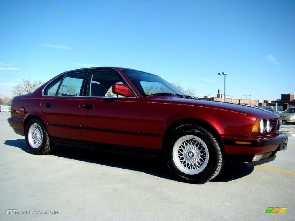 1991 5 Series 535i Sedan - Calypso Red Metallic / Tan photo #13