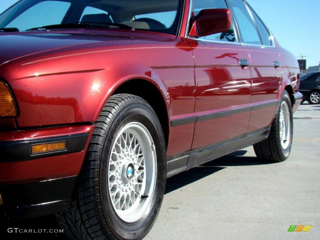 1991 5 Series 535i Sedan - Calypso Red Metallic / Tan photo #23
