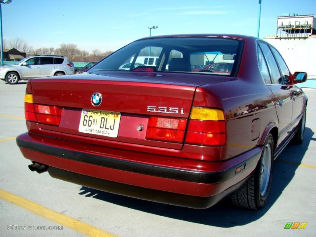 1991 5 Series 535i Sedan - Calypso Red Metallic / Tan photo #49