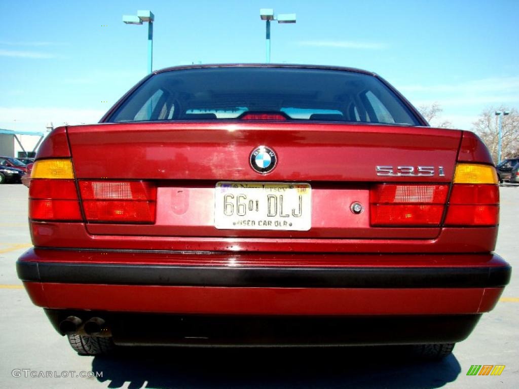 1991 5 Series 535i Sedan - Calypso Red Metallic / Tan photo #50