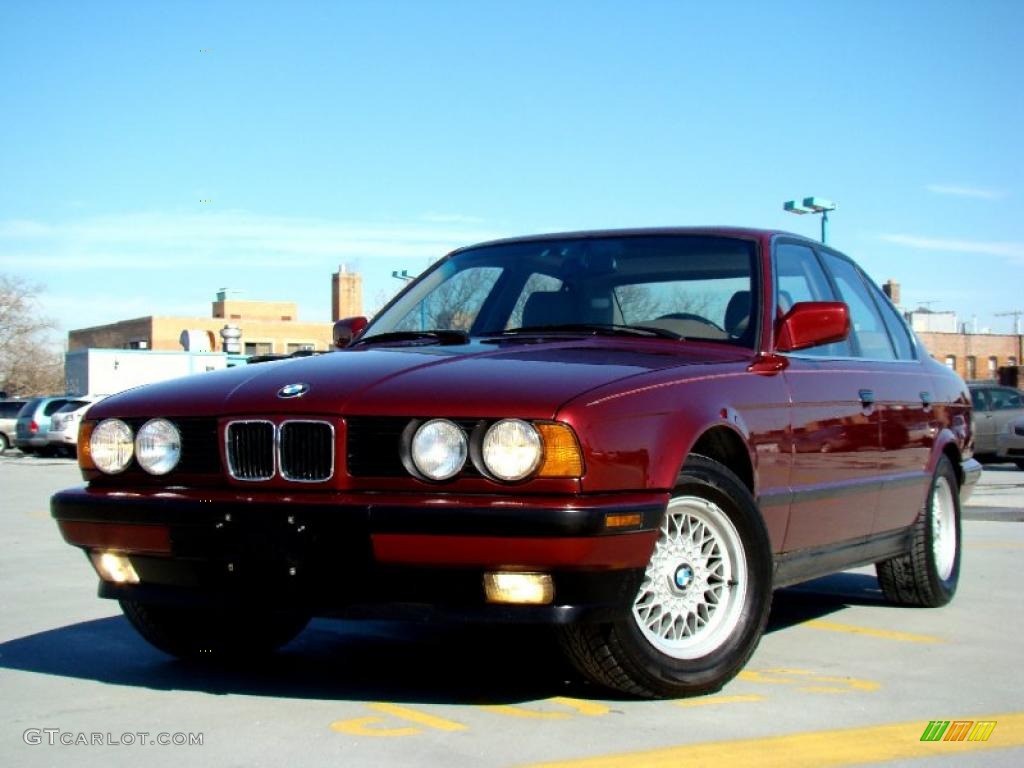 1991 5 Series 535i Sedan - Calypso Red Metallic / Tan photo #56