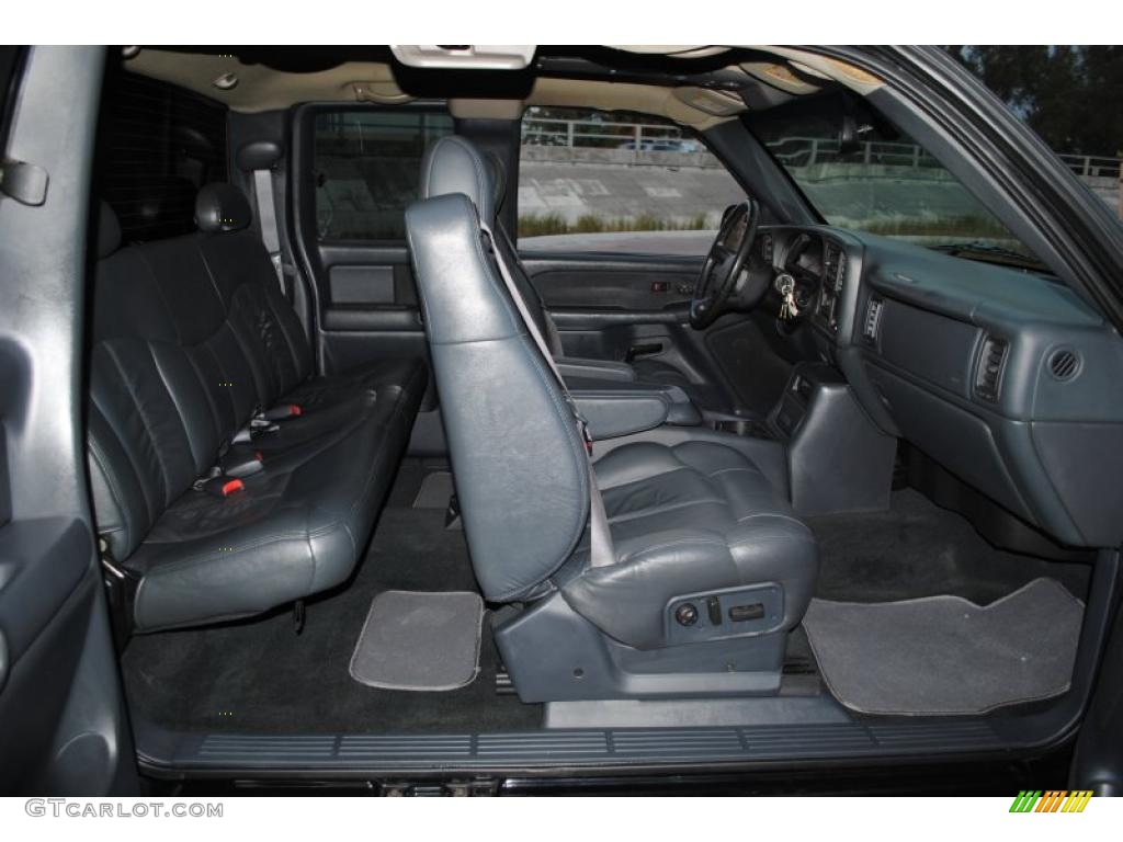 2002 Silverado 1500 LT Extended Cab 4x4 - Onyx Black / Graphite Gray photo #24