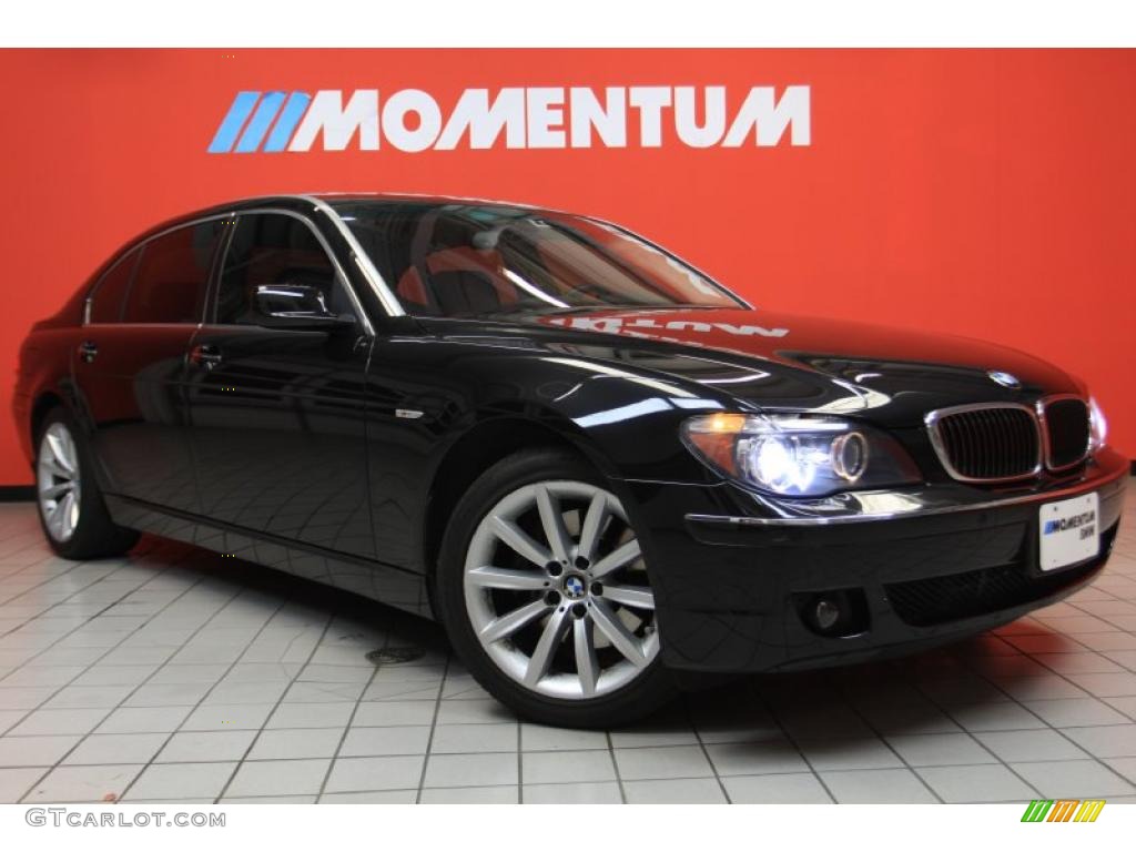 2008 7 Series 750Li Sedan - Black Sapphire Metallic / Black photo #1