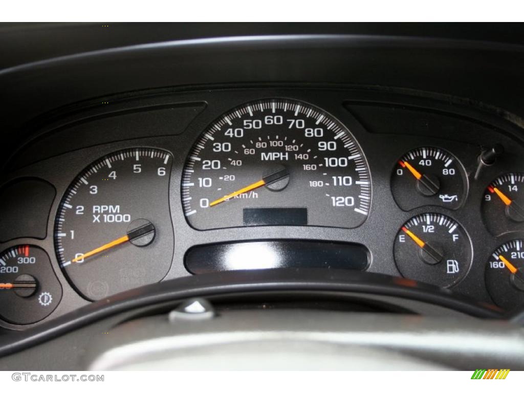 2004 GMC Sierra 2500HD SLE Extended Cab 4x4 Gauges Photo #45200641
