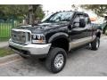 2000 Black Ford F250 Super Duty Lariat Extended Cab 4x4  photo #1