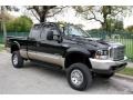 2000 Black Ford F250 Super Duty Lariat Extended Cab 4x4  photo #14