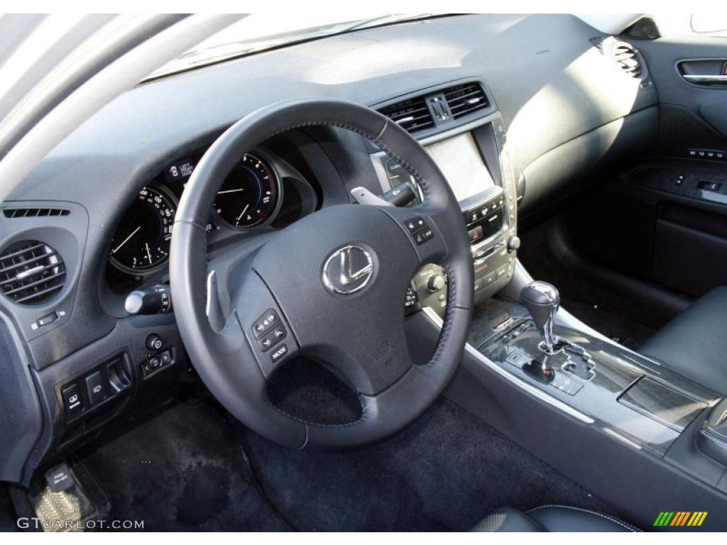Black Interior 2010 Lexus IS 250 AWD Photo #45201973