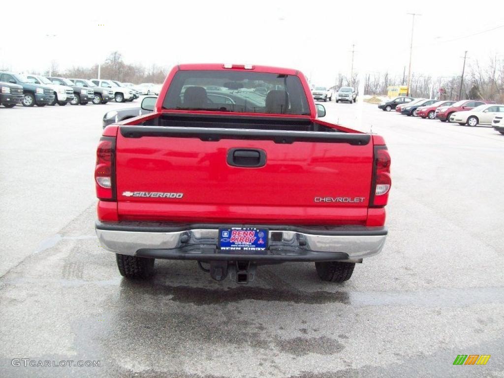 2004 Silverado 1500 Z71 Regular Cab 4x4 - Victory Red / Dark Charcoal photo #14