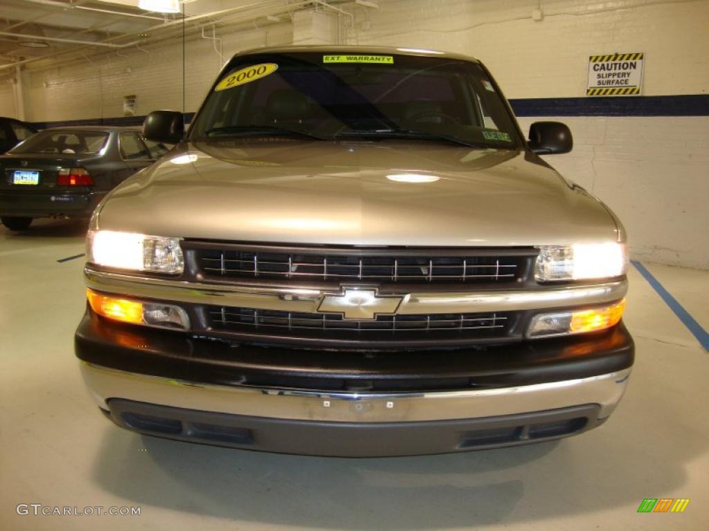 2000 Silverado 1500 LS Regular Cab - Light Pewter Metallic / Graphite photo #3