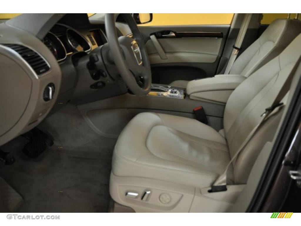 Cardamom Beige Interior 2010 Audi Q7 4.2 Prestige quattro Photo #45204209