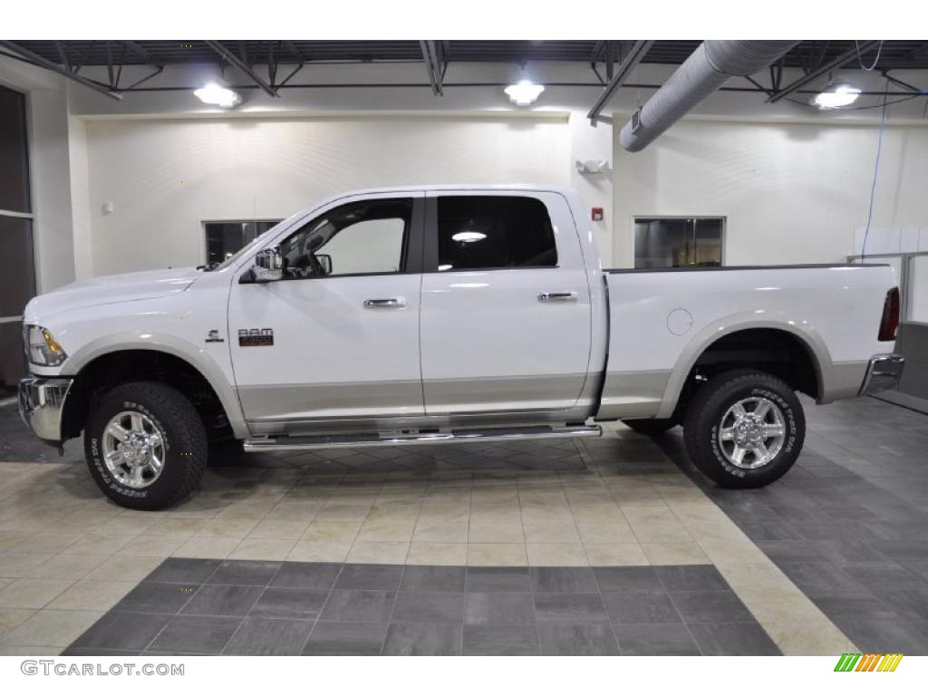 2011 Ram 2500 HD Laramie Crew Cab 4x4 - Bright White / Dark Slate/Medium Graystone photo #1