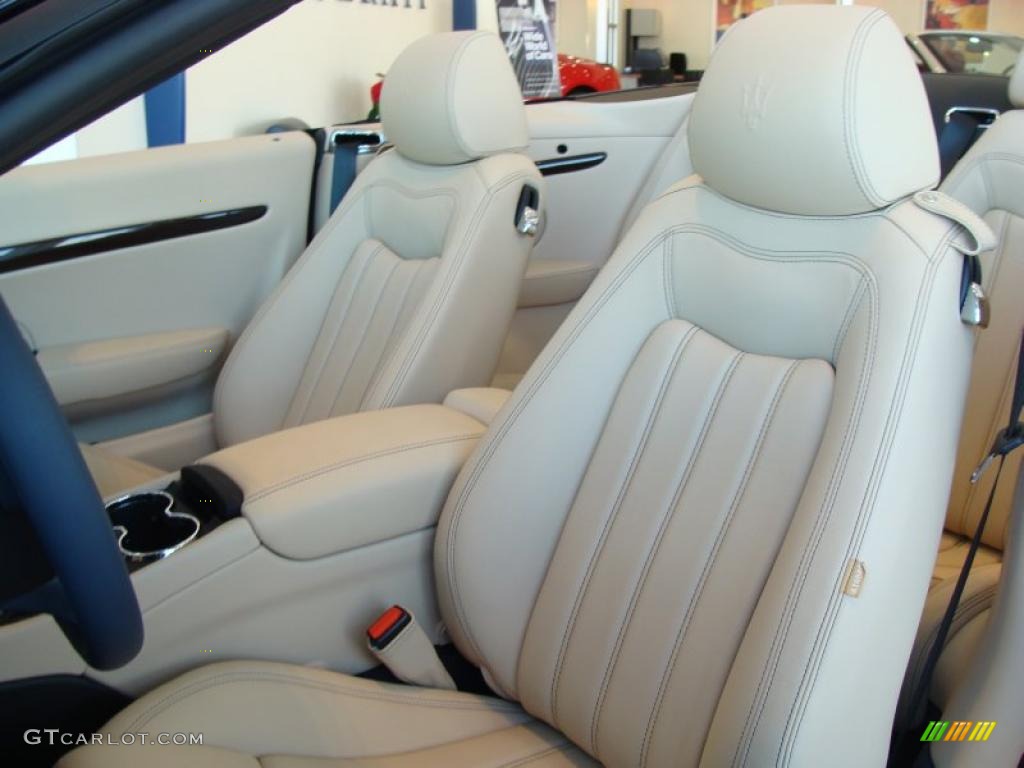 Pearl Beige Interior 2011 Maserati GranTurismo Convertible GranCabrio Photo #45205097