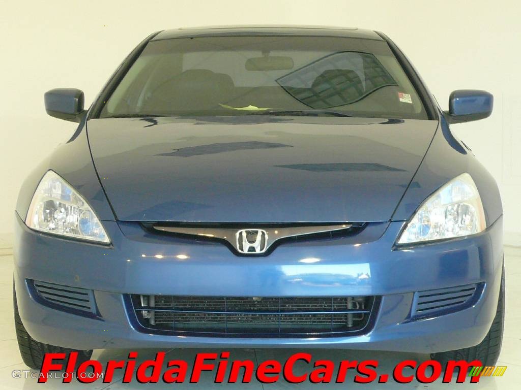 2003 Accord EX Coupe - Sapphire Blue Pearl / Black photo #5