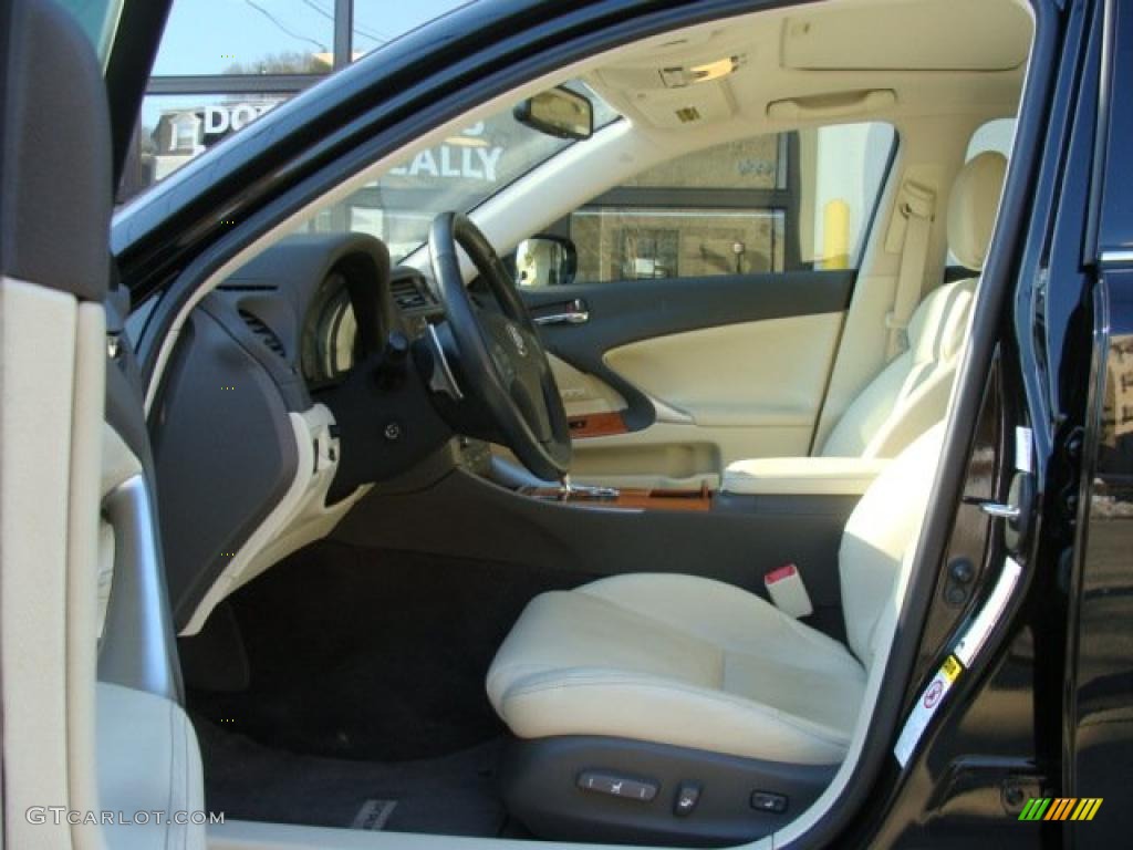 Ecru Interior 2009 Lexus IS 250 AWD Photo #45206013
