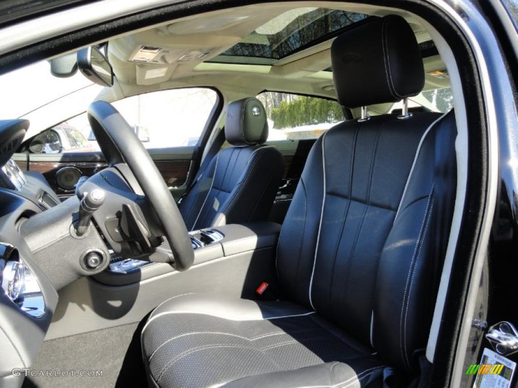 Jet Black/Ivory Interior 2011 Jaguar XJ XJL Supercharged Photo #45206049
