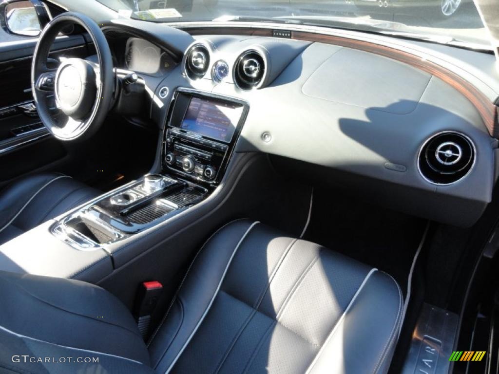 Jet Black/Ivory Interior 2011 Jaguar XJ XJL Supercharged Photo #45206313