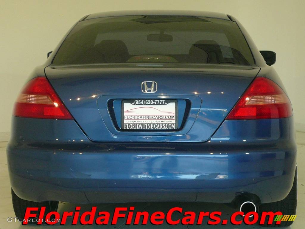 2003 Accord EX Coupe - Sapphire Blue Pearl / Black photo #6