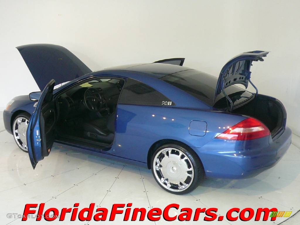 2003 Accord EX Coupe - Sapphire Blue Pearl / Black photo #8