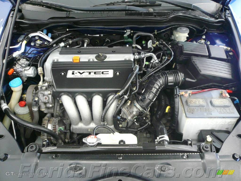 2003 Accord EX Coupe - Sapphire Blue Pearl / Black photo #9