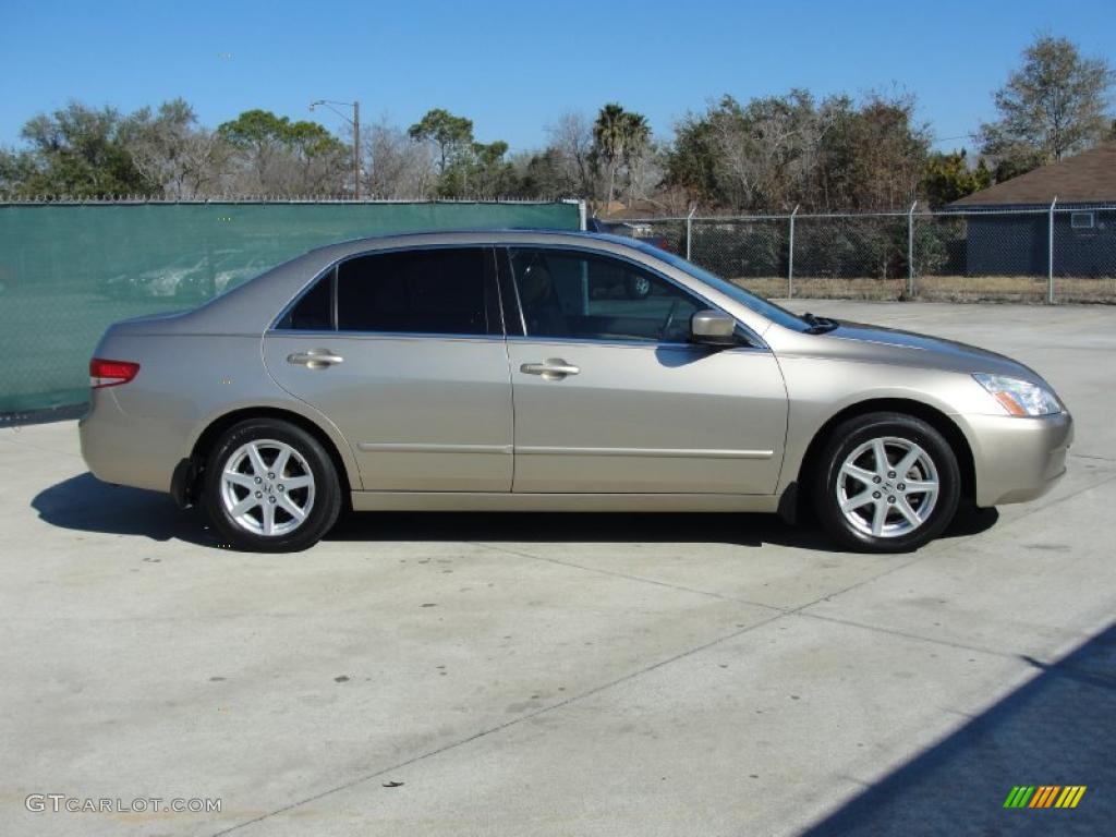 2003 Accord EX V6 Sedan - Desert Mist Metallic / Ivory photo #2