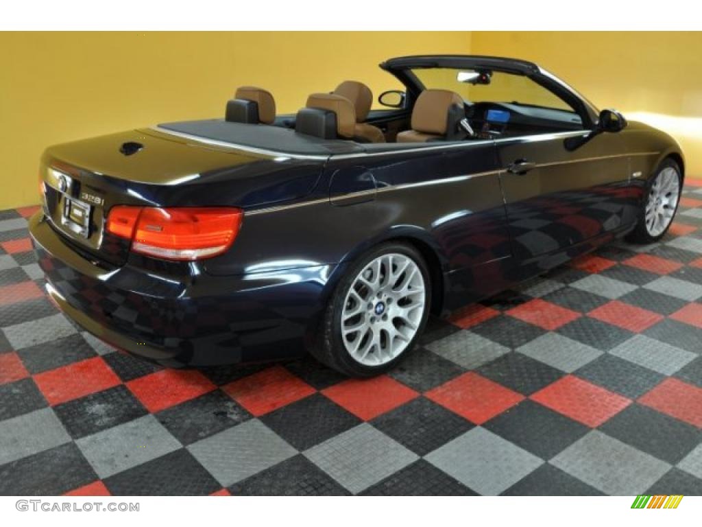 2007 3 Series 328i Convertible - Monaco Blue Metallic / Saddle Brown/Black photo #2