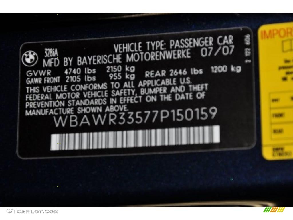 2007 3 Series 328i Convertible - Monaco Blue Metallic / Saddle Brown/Black photo #10