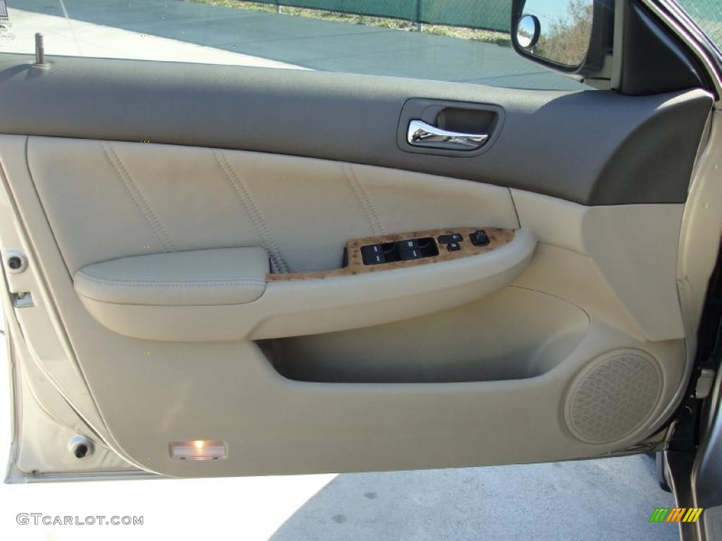 2003 Accord EX V6 Sedan - Desert Mist Metallic / Ivory photo #36